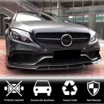 Mercedes Benz W205 C63 AMG Pre-facelift 2015-2019 Front Bumper Lip Carbon Fiber