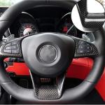 Mercedes Benz W176 A45 W205/C205/A205 C43 C63 S AMG W117/C117 CLA45 W218/X218 CLS63 X156 GLA45 AMG Steering Wheel Covers Carbon Fiber