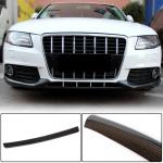 Audi A4 B8 Base Sedan Pre-facelift 2009-2012 Front Bumper Lip Carbon Fiber