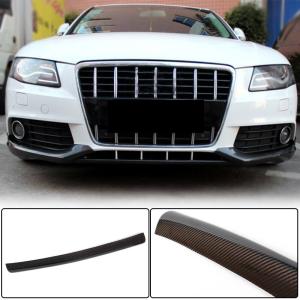 Audi A4 B8 Base Sedan Pre-facelift 2009-2012 Front Bumper Lip Carbon Fiber