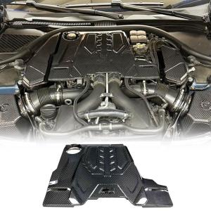 Dry Carbon Fiber Engine Hood Cover Compatible With BMW F90 M5 F91 F93 M8 2018-2024 Front Engine Bonnet Hood Cover Protecter Cap Bodykit
