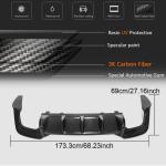 Audi S5 A5 Sline B9.5 Facelift 2020-2022 Rear Bumper Diffuser Dry Carbon Fiber