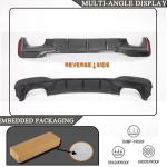 Carbon Fiber Rear Diffuser for BMW 5 Series G30 G38 M Sport 2018-2023 520i 530i 540i M Packet Auto Upper Bumper Lip Spoiler Body Kit Factory Outlet