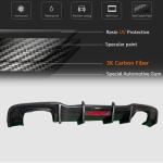 Audi S3 A3 Sline 8V.5 Hatchback Facelift 2017-2020 Rear Bumper Diffuser Carbon Fiber