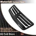 Real Carbon Fiber Front Hood Vents Cover Fit for Ford Mustang S650 GT Dark Horse 2024-2025 Replacement Style Engine Hood Air Vent Intake Scoops Acessories