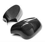 For BMW 1 Series E81 E87 E82 E88 2-Door 3-Door 5-Door LCI 2009-2013 Carbon Fiber Side Rearview Mirror Cover Caps Pair