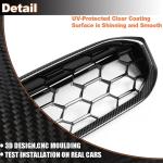 Real Carbon fiber Front Grill for BMW 3 Series G20 Sedan 320i 330iLCI 2023-2025 Front Hood Grill Grille Cover Front Bumper Kidney Grill CoverTrim Body Kit (With Camera Hole)