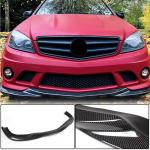 Mercedes Benz W204 C63 AMG Pre-facelift 2008-2011 Front Bumper Lip Carbon Fiber
