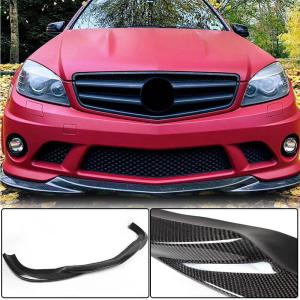Mercedes Benz W204 C63 AMG Pre-facelift 2008-2011 Front Bumper Lip Carbon Fiber