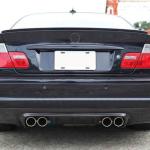 BMW 3 Series E46 M3 Coupe 2000-2006 Rear Bumper Diffuser Carbon Fiber
