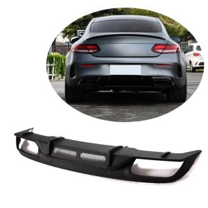 Mercedes Benz (W205) C205 A205 C63 (S) AMG Facelift 2019-2021 Rear Bumper Diffuser Carbon Fiber