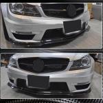 Mercedes Benz W204 C204 C63 AMG Facelift 2012-2014 Front Bumper Lip Carbon Fiber