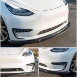 Tesla Model Y JC Style Carbon Fiber Front Lip Spoiler 2020–2021