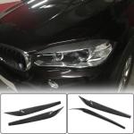BMW X5 F15 X6 F16 2014-2019 Headlight Eyebrows Lamp Eyelids Dry Carbon Fiber/FRP