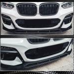 BMW X3 G01 M40i 2018-2020 Front Bumper Lip Carbon Fiber
