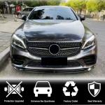 Mercedes Benz W205 C205 A205 C200 C300 Sport Facelift 2019-2021 Front Bumper Lip Carbon Fiber