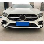 Mercedes Benz A Claa (W177) V177 A200 A250 Sport Sedan 2019-2021 Front Bumper Lip Carbon Fiber
