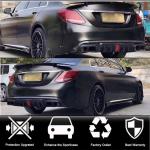 Mercedes Benz C Class W205 Sport C43 AMG Sedan 2015-2021 Black PP Rear Bumper Diffuser with Exhaust Tips