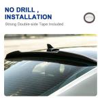 A5 Carbon Look Roof Lip for Audi A5 S5 RS5 F5 4-Door Sportback 2017-2024 | Rear Trunk Roof Spoiler ABS Carbon Fiber Look Racing Style Easy Mount Fits for Audi 4 Door Sportback Post-June 2017-2024