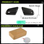 Ford Mustang Shelby GT500 Add-on Mirror Covers Mirror Covers Pair Prepreg Dry Carbon Fiber