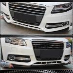 Audi A4 B8 Base Sedan Pre-facelift 2009-2012 Front Bumper Lip Carbon Fiber