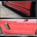 Porsche 718 (982) Boxster Cayman 2016-2019 Side Skirts Carbon Fiber