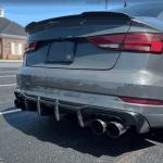2017 Audi A3 S Line / S3 8V.5 Rear Bumper Diffuser Lip Carbon Fiber / FRP