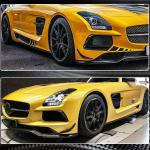 Mercedes Benz C197 R197 SLS AMG 2010-2013 Front Bumper Vents Carbon Fiber