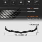 Mercedes Benz W204 C204 C63 AMG Facelift 2012-2014 Front Bumper Lip Carbon Fiber