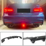 Carbon Fiber Rear Bumper Diffuser Lip for BMW 3 Series F30 M Sport 2012-2018 With brake light