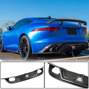 Jaguar F-TYPE X152 Convertible 2-Door 2014-2019 Rear Bumper Diffuser Carbon Fiber