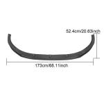 Audi S4 A4 Sline B9 Sedan 2017-2020 Front Bumper Lip Carbon Fiber