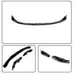 Gloss Black Front Lip Spoiler Compatible with BMW G80 G81 M3 G82 G83 M4 2021-2026 ABS Car Front Splitters Body Kit Trim Protection