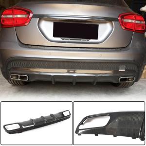 Mercedes Benz X156 GLA45 AMG Pre-facelift 2015 2016 Rear Bumper Diffuser Carbon Fiber