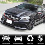 Mercedes Benz A Class W176 Sport A45 AMG Pre-facelift 2013-2015 Front Bumper Lip Carbon Fiber