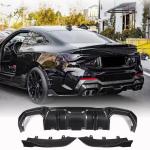 BMW 4 Series G22 G23 430i Coupe 2Door 20-25 Carbon Fiber Rear Bumper Lip Splitter Chin Spoiler Splitters