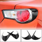 Subaru BRZ Toyota GT86 FT86 Scion FR-S Rear Headlight Lamp Eyebrow Trims Carbon Fiber