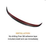 Carbon Fiber Rear Roof Spoiler for Volkswagen VW Scirocco R 2013-2014