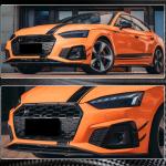 Audi S5 A5 Sline B9.5 2020UP Front Bumper Lip Dry Carbon Fiber