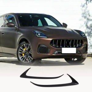 Maserati Grecale (2022-2023) Dry Carbon Fiber Front Headlight Eyebrows– Direct Fit