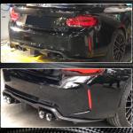 BMW 2 Series F87 M2 M2C 2016-2020 Rear Bumper Diffuser Carbon Fiber (With LED Brake Light)
