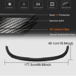 Mercedes Benz W205 C205 A205 C43 AMG Facelift 2019-2021 Front Bumper Lip Carbon Fiber