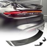 Real Carbon Fiber Trunk Spoiler Compatible with Porsche Taycan 2019-2024 Racing Rear Wing Spoiler GT Power
