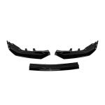 BMW 4 Series G22 G23 430i M440i 2021-2024 Front Bumper Lip Glossy Black ABS 3PCS