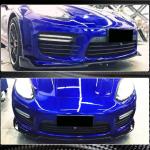 Porsche Panamera 970 GTS Turbo S Facelift 2014-2016 Front Bumper Lip Carbon Fiber
