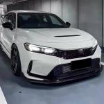 Honda Civic TYPE R Hatchback 4-Door 2023+ Front Bumper Lip Carbon Fiber