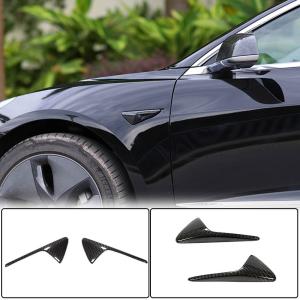 Tesla Model 3 2016-2022 Side Camera Protective Fender Cover Dry Carbon Fiber