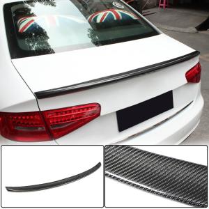Audi A4 B8.5 Non-Sline Non-S4 Sedan Facelift 2013-2016 Rear Trunk Spoiler Carbon Fiber