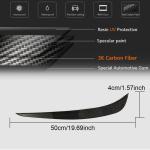 Tesla Model X Sport Utility 2016-2020 Front Bumper Fins Carbon Fiber
