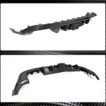 Volkswagen VW Golf 7.5 MK7.5 Base/R/GTI 2018-2020 Rear Bumper Diffuser Carbon Fiber (With Brake Light)